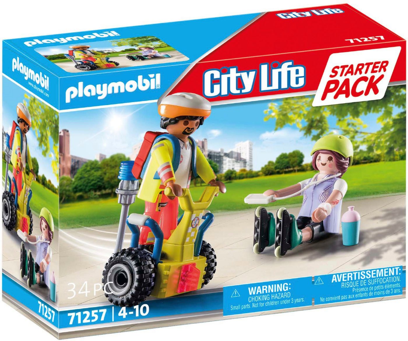 Playmobil® Starter Pack, Rettung mit Balance-Racer (71257), My City Life Konstruktions-Spielset, (34 St), Made in Europe Bild 2