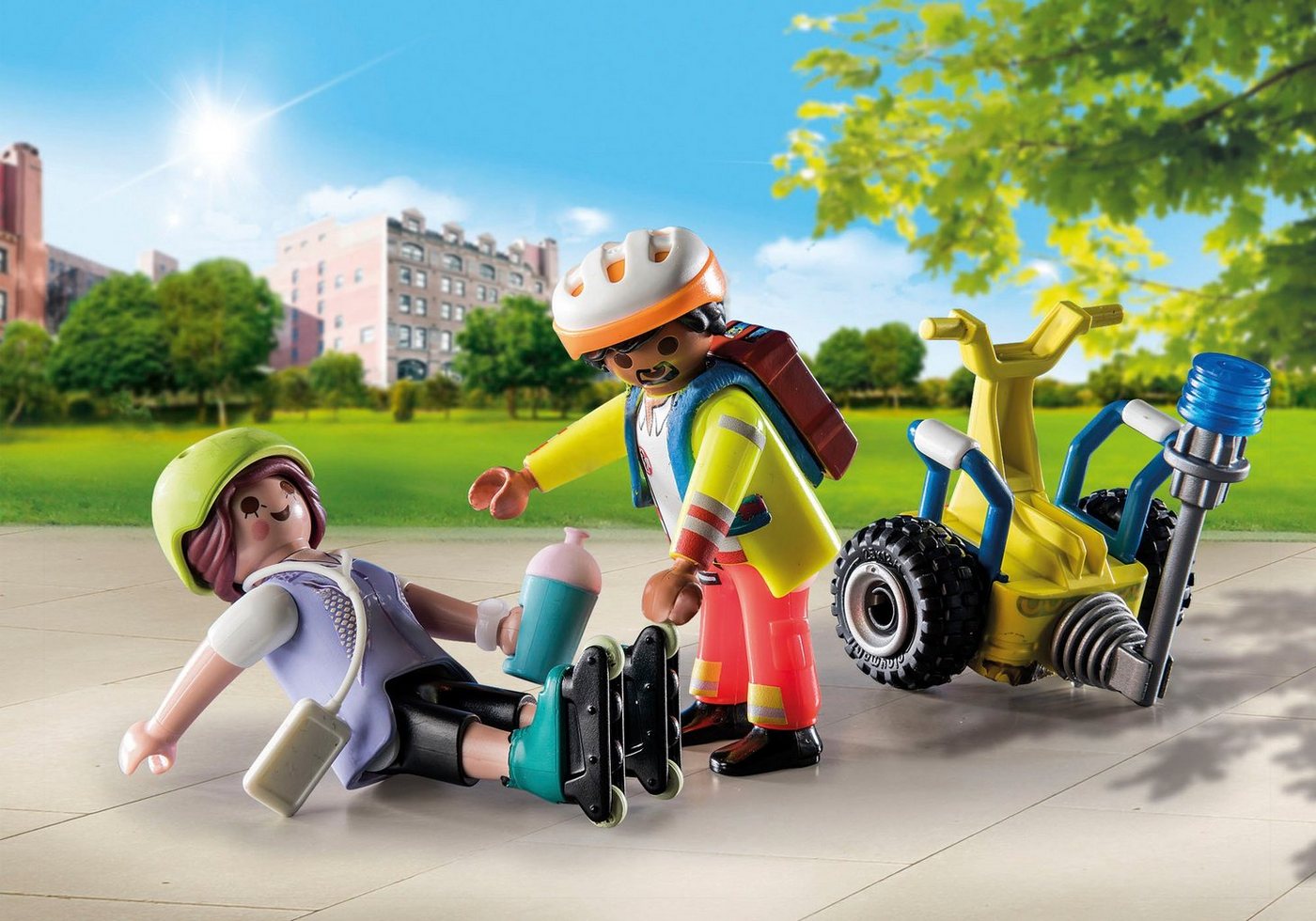 Playmobil® Starter Pack, Rettung mit Balance-Racer (71257), My City Life Konstruktions-Spielset, (34 St), Made in Europe Bild 4