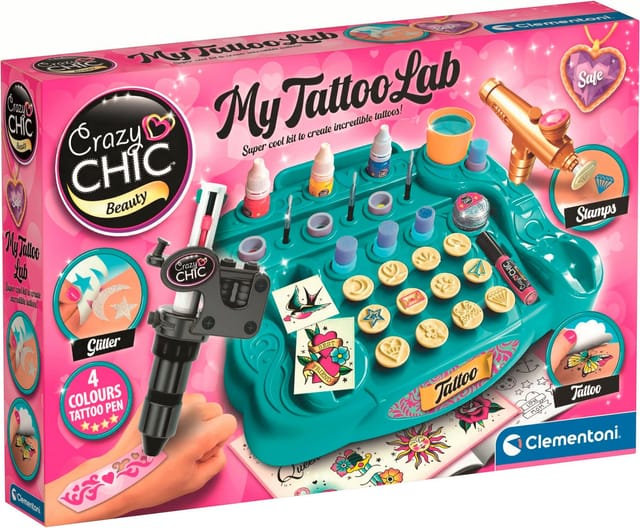 Clementoni® Kreativset Crazy Chick, Tattoo-Studio