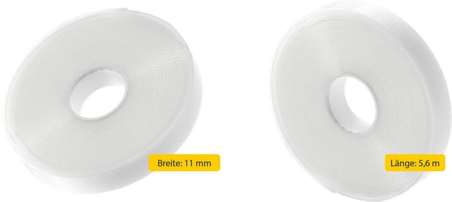 SCHELLENBERG Klett-Klebeband Insektenschutzzubehör, Befestigungsband für Polyester-Fliegengitter (Set, 1-St) inkl. Montagezubehör, 5,6 m, in unterschiedlichen Sets erhältlich
