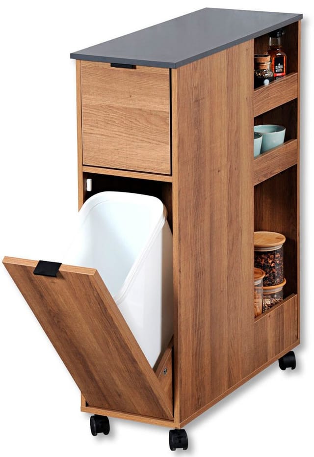 KESPER® Küchenwagen Nischenregal, Holz rustikal, FSC