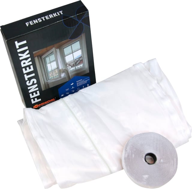 Sonnenkönig Fenster-Set Erweiterung Fensterkit, max. Umfang 4m, inkl. Klettband, leichte Montage, 40° waschbar, Nachtruhe ohne Moskitos, auch für Dachfenster