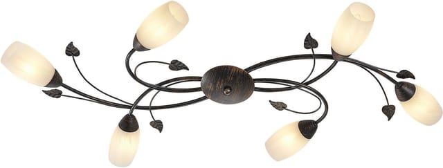 NOWA Deckenleuchte VENEZIA, ohne Leuchtmittel, Deckenlampe Wohnzimmer-Leuchte Schlafzimmer-Leuchte Flur Küche