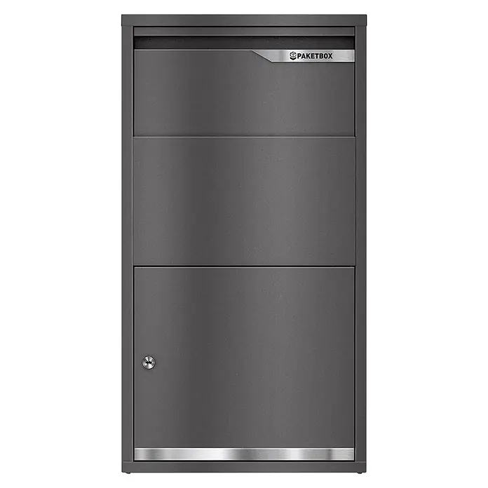 Metzler Paketbox Avalon 3 (L x B x H: 22 x 44 x 82,2 cm, Eisenglimmer, Stahl, Paketfach, Fassungsvermögen: 34 l)