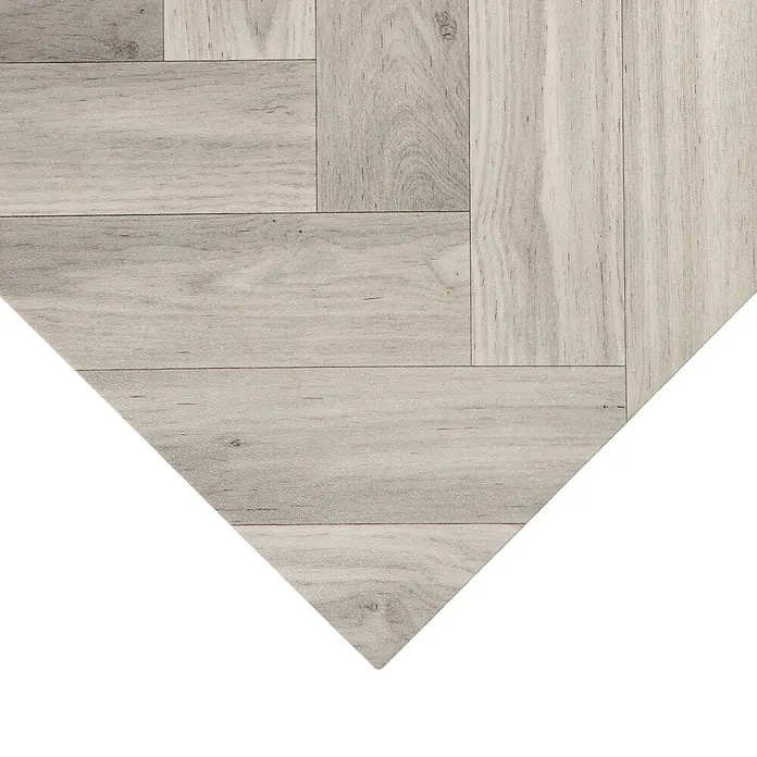 Vinylboden CV-Belag (450 x 200 cm, Oak Chevron 907M)