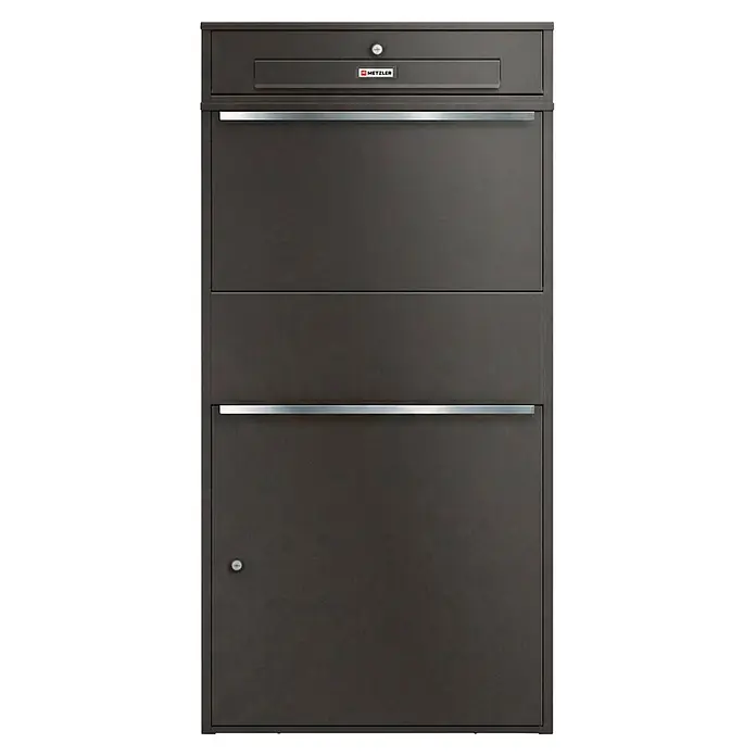 Metzler Paketbox XL BRFK MAX RE (L x B x H: 45,4 x 72 x 145 cm, Eisenglimmer, Stahl, Paketfach)