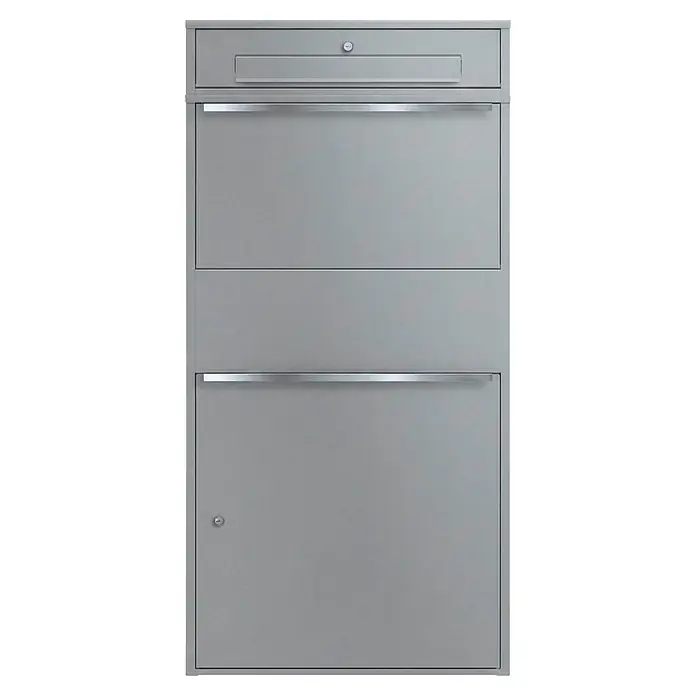 Metzler Paketbox XL BRFK BISPO MAX (L x B x H: 45,4 x 72 x 145 cm, Graualuminium, Stahl, Paketfach)