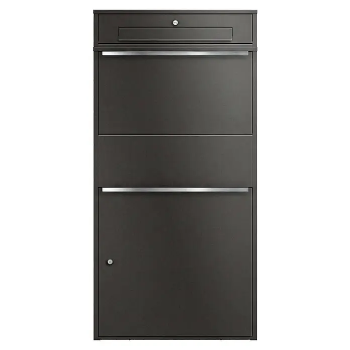 Metzler Paketbox XL BRFK BISPO MAX (L x B x H: 45,4 x 72 x 145 cm, Eisenglimmer, Stahl, Paketfach)