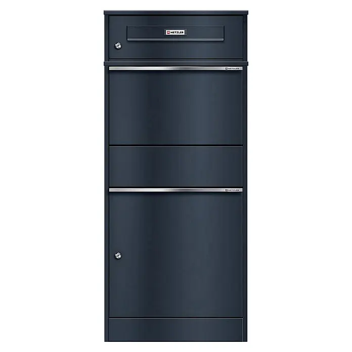 Metzler Paketbox BRFK BISPO RE (L x B x H: 37,4 x 50,3 x 112,9 cm, Anthrazit, Stahl, Paketfach)