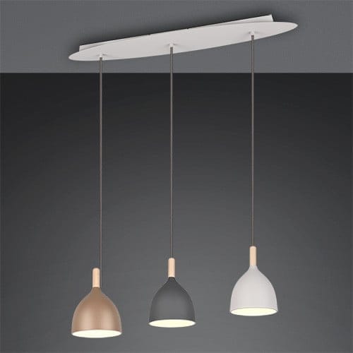 Trio Pendelleuchte Jerano 90x20 cm multicolor E27