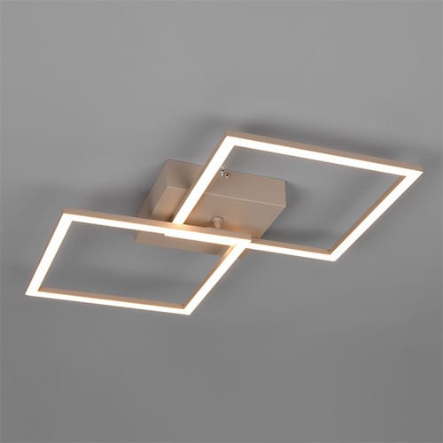 Reality LED-Deckenleuchte Trail 74,5 x 35,2 cm warm beige schwenkbar