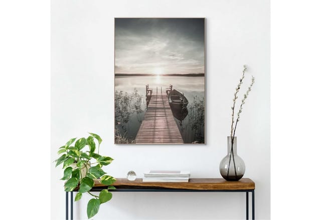Reinders! Wandbild Slim Frame Wood 50x70 Scandic Jetty