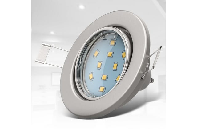 B.K.Licht LED Einbaustrahler, Leuchtmittel wechselbar, Warmweiß, LED Einbauleuchten, schwenkbar, inkl. 3W 250lm GU10, Decken-Spot