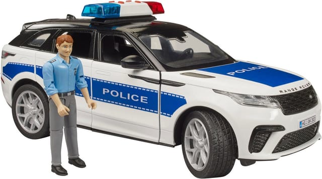 Bruder® Spielzeug-Auto Range Rover Velars Polizei 1:16 mit Polizist (02890), Mit Licht und Sound, Made in Europe