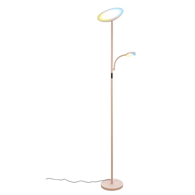 Brilo LED Stehleuchte Sira Lesearm Dimmbar CCT 24 x 180 cm Beige