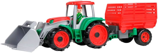 Lena® Spielzeug-Traktor TRUXX Traktor, mit Heuanhänger, inkl. Spielfigur, Made in Europe