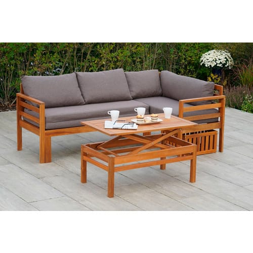 MERXX Gartenlounge-Set Brasilia, (9-tlg), inkl. Auflagen