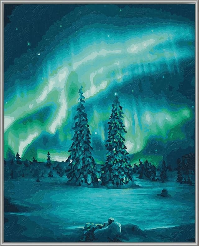 Schipper Malen nach Zahlen Meisterklasse Premium - Polarlichter, Made in Germany
