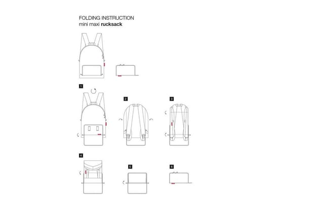 REISENTHEL® Aufbewahrungstasche Rucksacktasche mini maxi (1-tlg), kann in seiner Außentasche verpackt werden, Tragehenkel