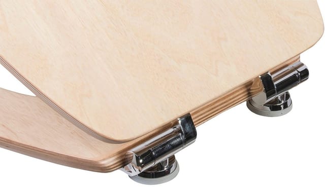 CORNAT WC-Sitz Hochwertiges Echtholz - Kiefer - Absenkautomatik, Komfortables Sitzgefühl - Edle Holz-Optik passt in jedes Badezimmer