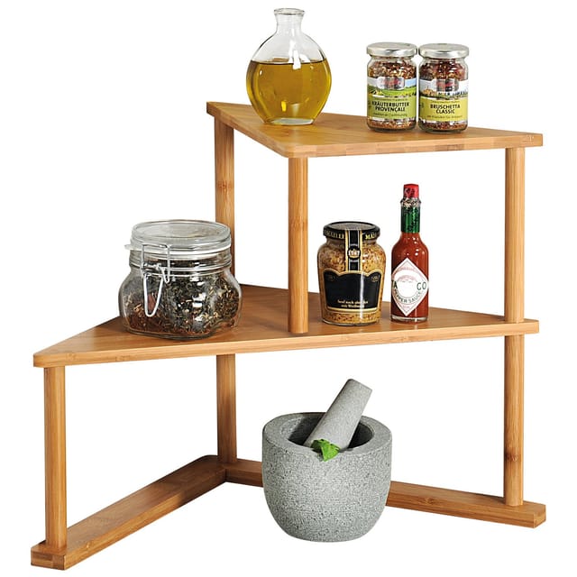 KESPER® Eckregal Küchen-Eck-Regal, Bambus, FSC, 1-tlg.