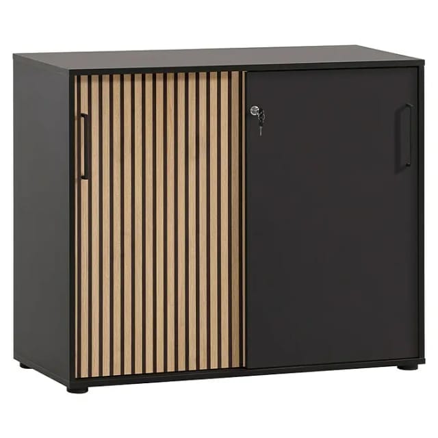 Schildmeyer Schiebetürenschrank Hank, MADE IN GERMANY, Breite 100 cm Tür mit Akustikprint, abschließbar, Metallbeschläge