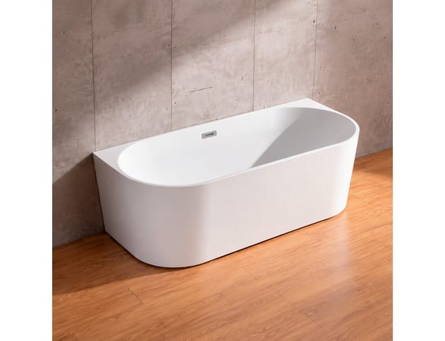 welltime Badewanne Alvor, freistehend, aus hochwertigem Sanitäracryl, mit Pop Up Ventil
