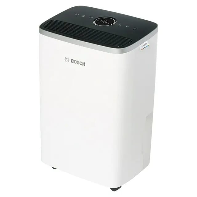 BOSCH Luftentfeuchter Dry 4000 - Ideal für die Wohnung & schnelle Trocknung der Wäsche, Entfeuchtung 16 l/Tag, Tank 2,5 l, Ultra-leiser Betrieb, nur 38 dB(A)