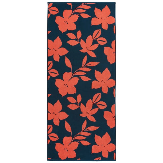 Dyckhoff Strandtuch Flowers, Zwirnfrottee (1-St), 100% Baumwolle