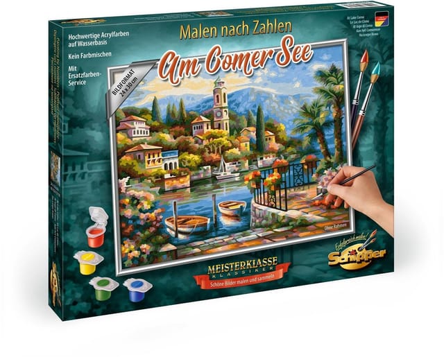 Schipper Malen nach Zahlen Meisterklasse Premium - Am Comer See, Made in Germany