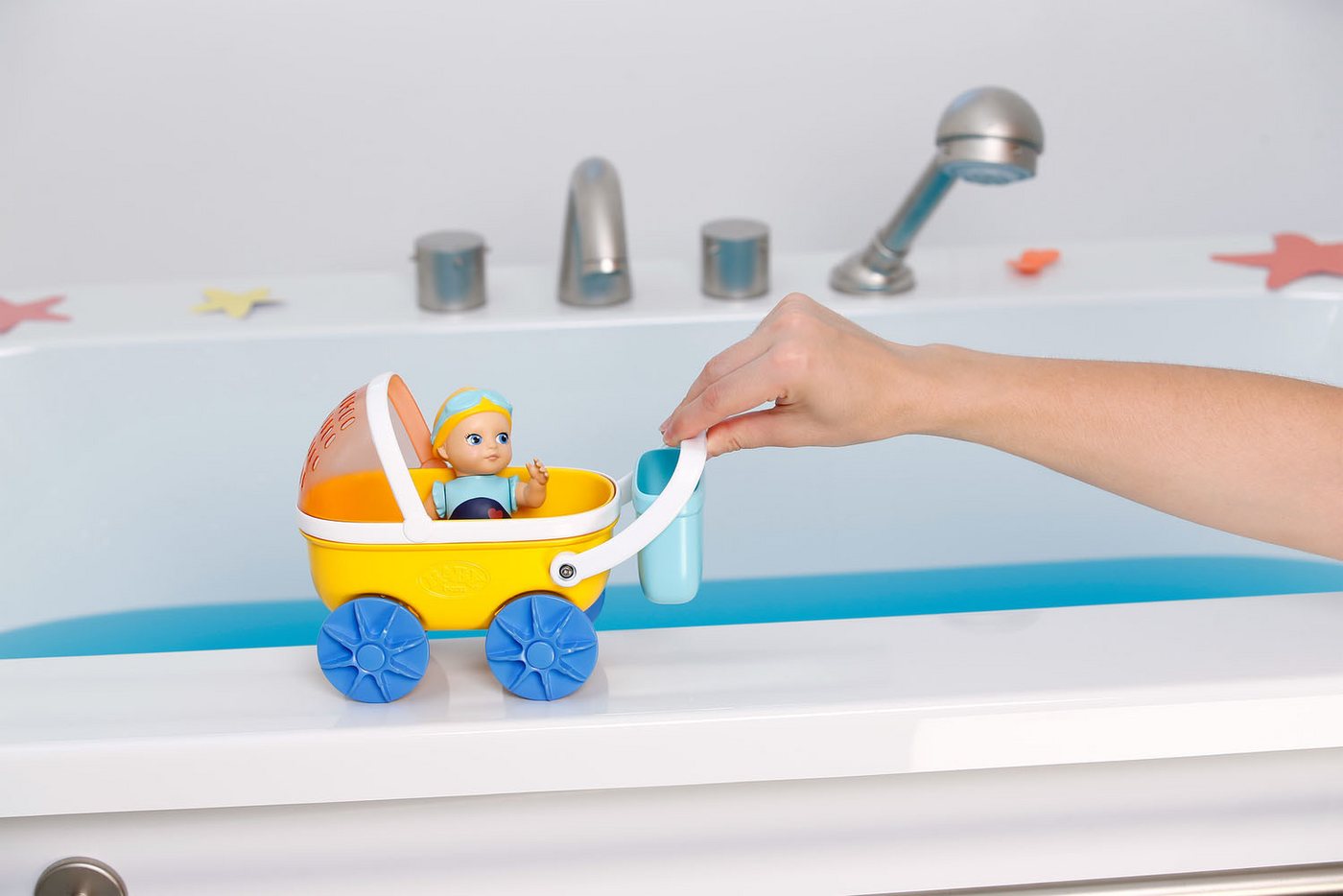 Baby Born Badespielzeug Splish Splash Kinderwagen mit Emma Bild 5