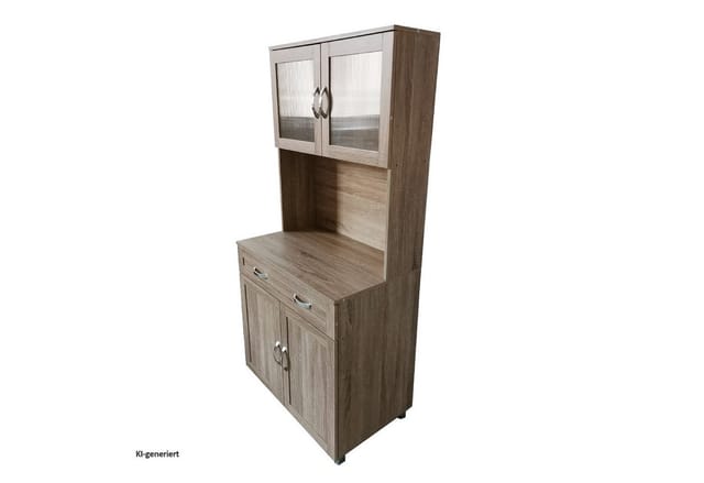 HTI-Line Hochschrank Küchenbuffet Blanca (Stück, 1-St., 1x Schrank Blanca, ohne Dekoration) Küchenschrank Hochschrank