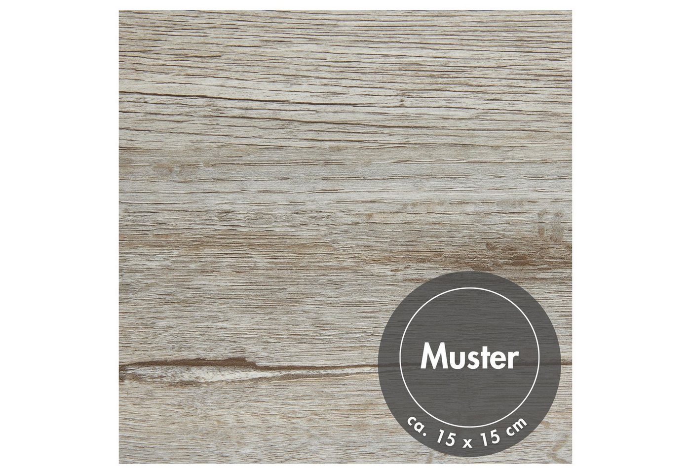 misento Vinylboden selbstklebend in Holzoptik, Muster 15 x 15 cm, für Fußbodenheizung, Badezimmer, Wohnräume