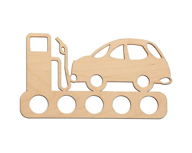 Spruchreif® Spardose Geschenk zum Führerschein oder zum neuen Auto aus Holz · Tankgutschein