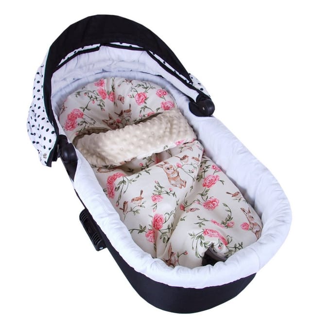 BabyLux Fußsack Sommerfußsack 90cm für Babyschale, Kinderwagen & Buggy Frühling Herbst