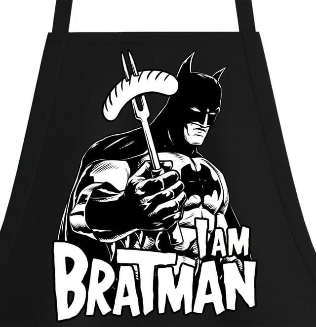Youth Designz Grillschürze I AM BRATMAN Herren Schürze Männer Grillschürze, mit lustigem Spruch Aufdruck
