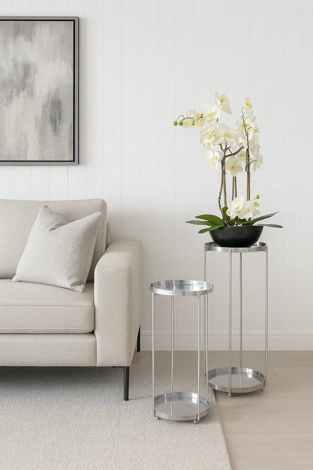 moebel-direkt-online Blumentisch Motsi (In zwei Höhen, In drei Farben), aus Metall