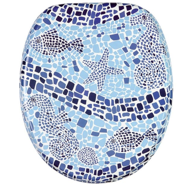 Sanilo WC-Sitz Mosaic World, universell, leichte Montage, hochwertig & modern