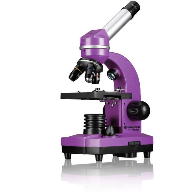 BRESSER junior Biolux SEL Schülermikroskop "Violett" Kindermikroskop