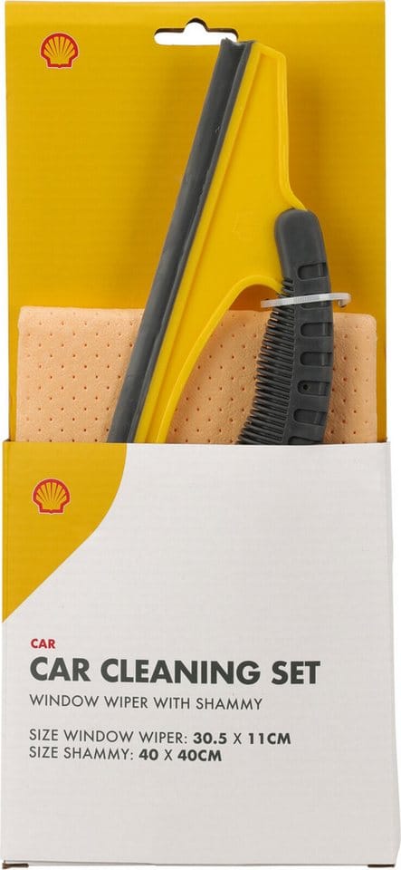 Koopman Wasserabzieher Auto Reinigungstuch 2 Tlg. Set Abzieher Gelb Scheibenreinigung, (1-St), 2tlg, Ledertuch, Abzieher, Auto Reinigungs Set