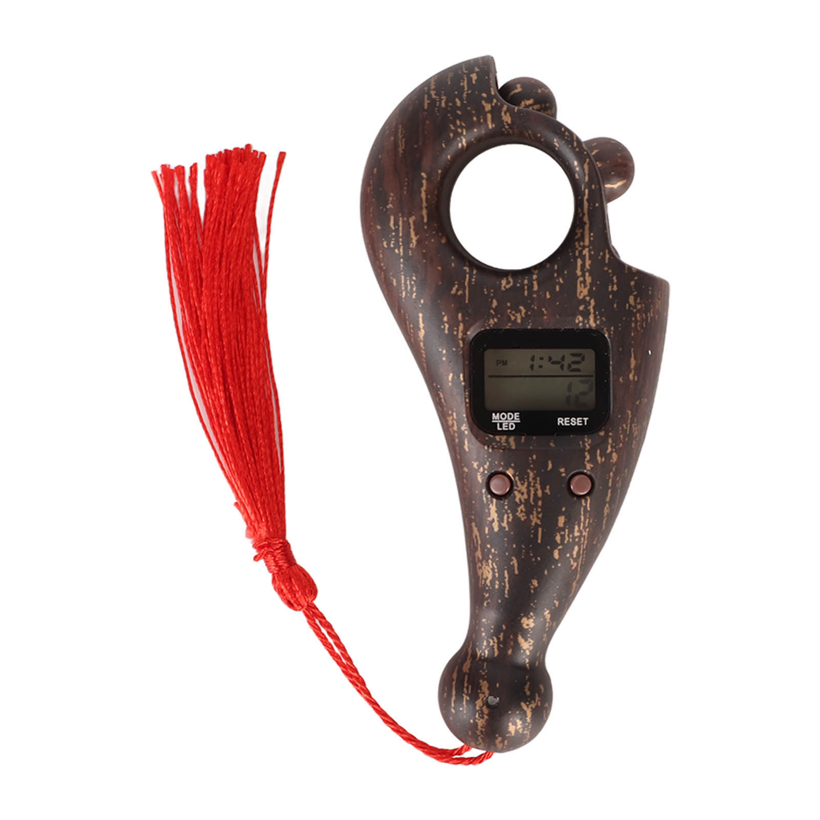 Digitaler Perlenzähler Mit Reset-funktion, Automatischer Abschaltung, Rotem Rand, Tragbar Und Kompakt – Elektronischer Tasbih Für Das Islamische Gebet