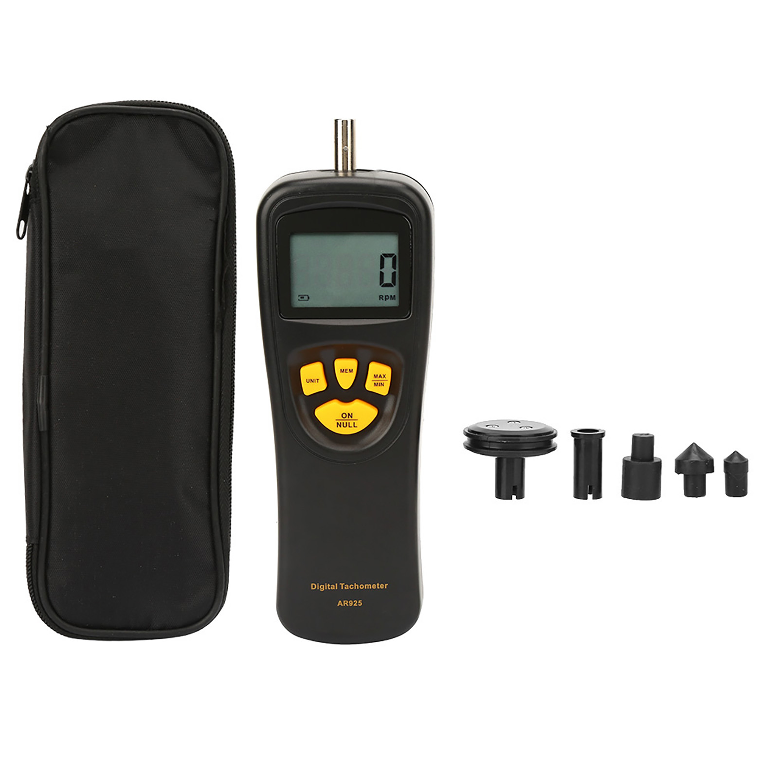 Digitaler Kontakt-drehzahlmesser 0,5–19999 U/min Mit Hintergrundbeleuchtetem Lcd-display Und Intelligentem Sensor