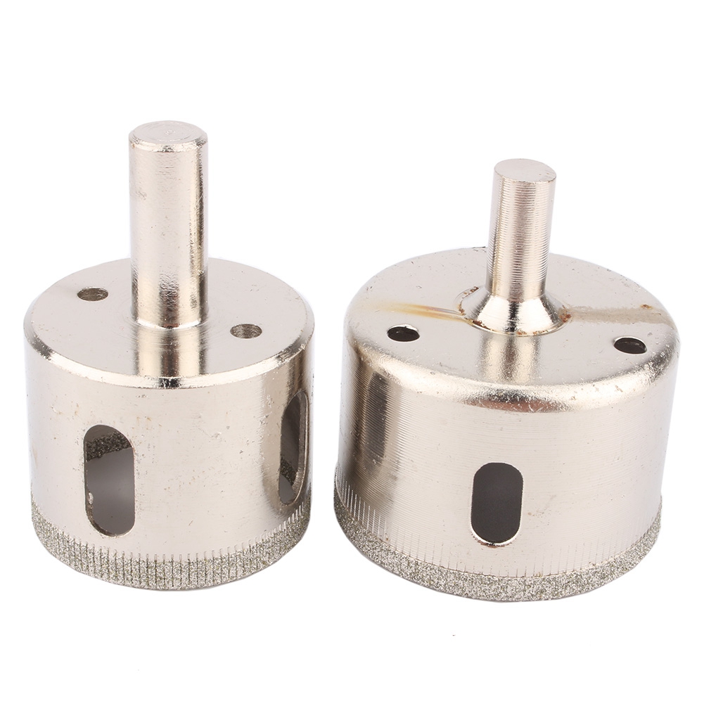 2-teiliges Set Diamantbohrer 38 Mm & 45 Mm Für Fliesen Und Marmor, Bohrwerkzeug