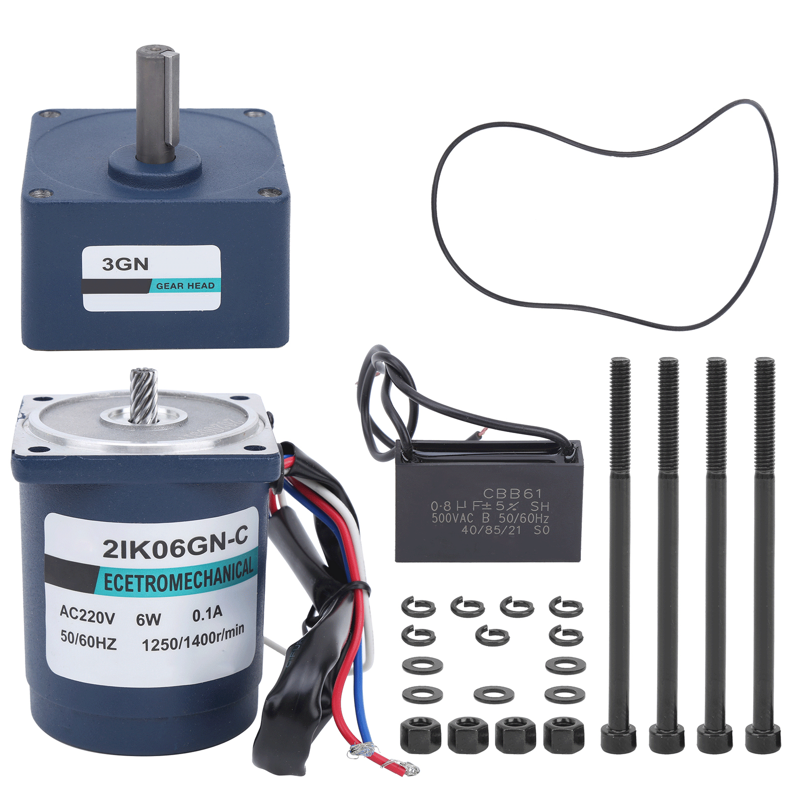 6w Ac220v Xd2ik06gn-c Getriebemotor Mit Getriebe Und Kondensator Für Konstante Drehzahl