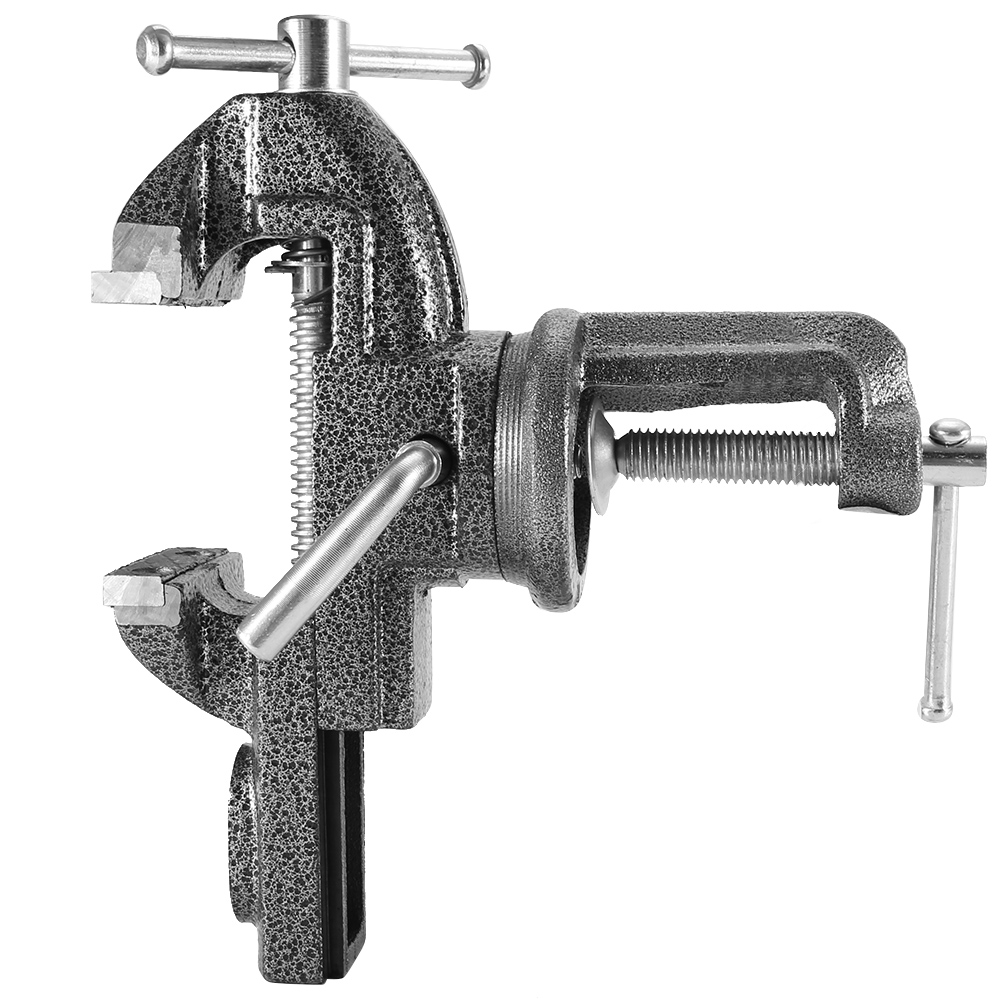 Hochleistungs-schraubstock Mit Amboss, Flachen Backen Und Spannvorrichtung Für Tisch (70 Mm)