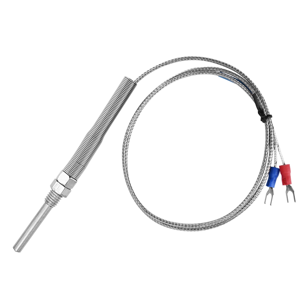 Temperaturfühler Typ K (thermoelement), 30-mm-sonde, M8-gewinde, 1 M Kabel, Messbereich 0–400 °c