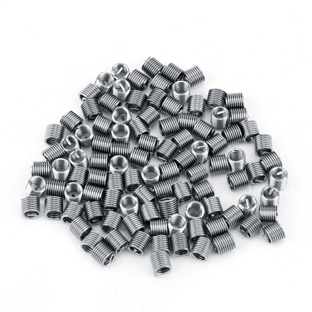 100 Stück Gewindeeinsätze Aus Edelstahl Ss304 Auf Spirale Für M4-schrauben (durchmesser 2 Mm, Steigung 0,7 Mm)