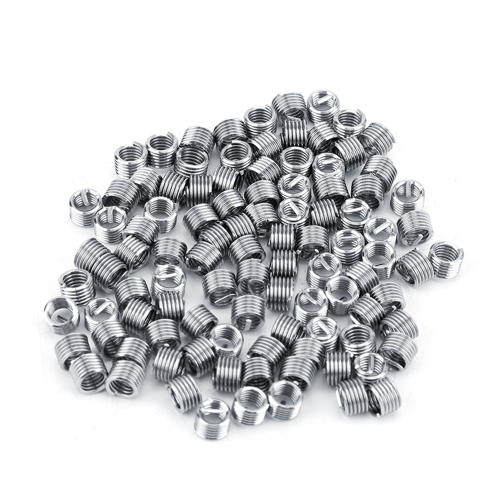 100 Stück Spiralförmig Gewickelte Gewindeeinsätze, Edelstahl Ss304, M4 (m4x0,7x1,5d)