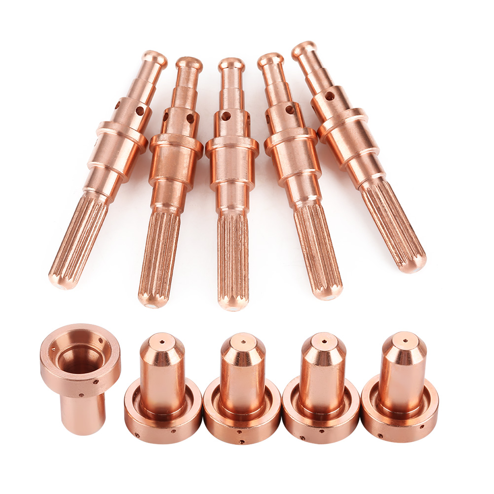 Stück Elektroden 9-8215 Und 5 Stück Düsen 9-8210 Für Thermal Dynamics Sl60/100 Plasmabrenner