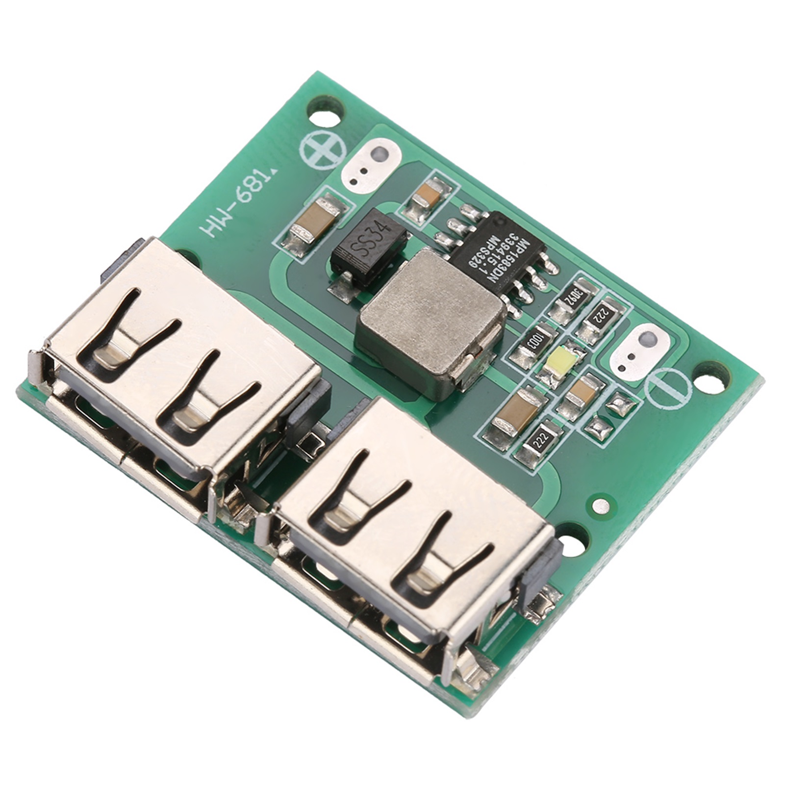 Dc-dc-lademodul, 9 V/12 V/24 V Auf 5 V 3 A, Mit Zwei Usb-ausgängen